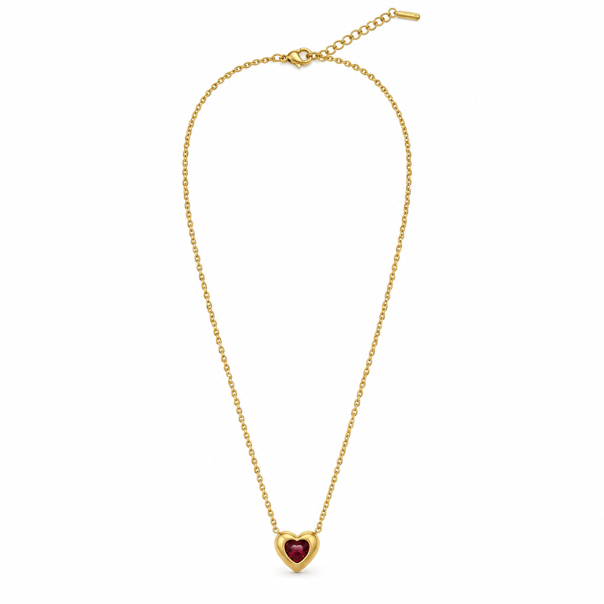 Nilanzia Scarlet Heart Pendant Necklace