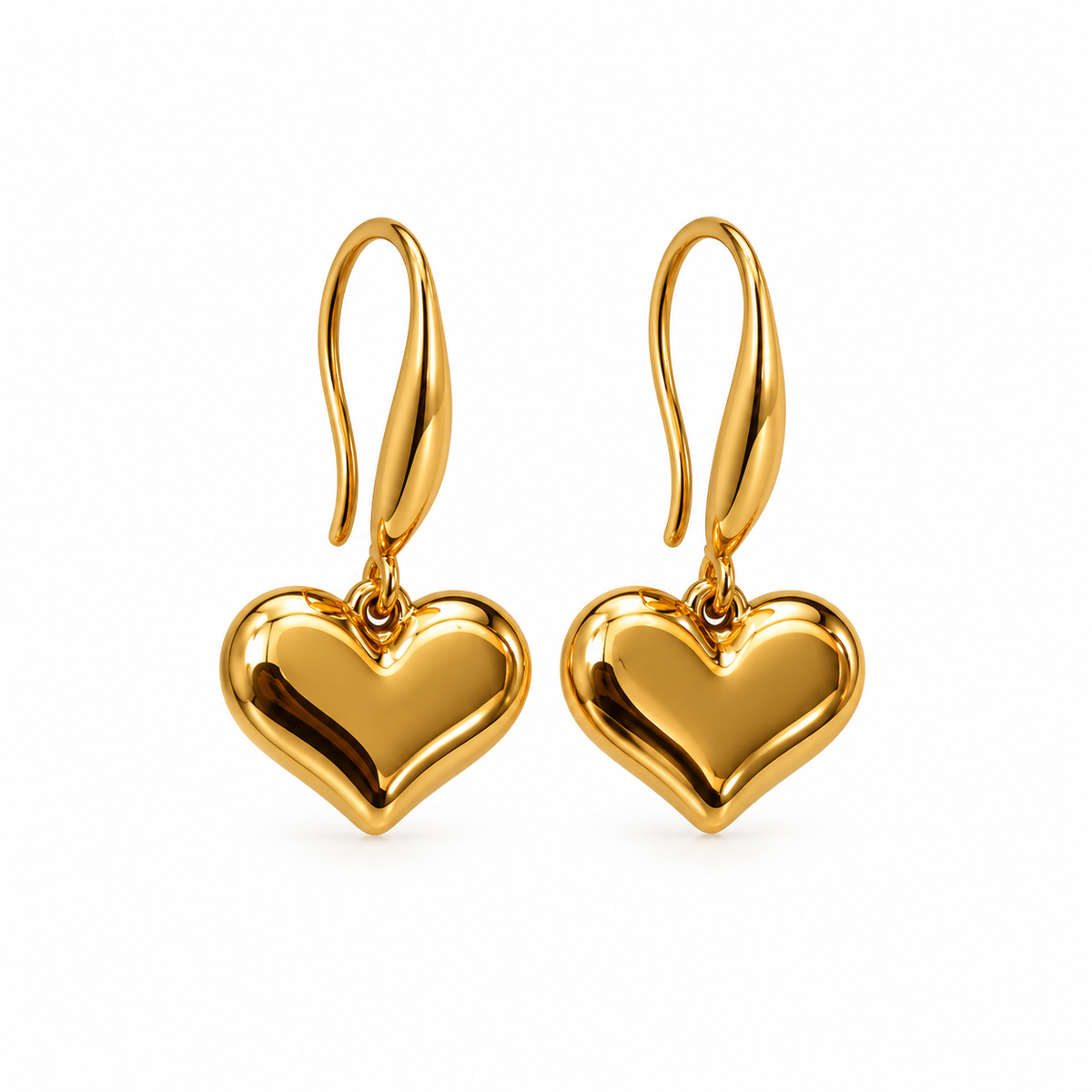 Nilanzia Puffy Heart Hook Earring