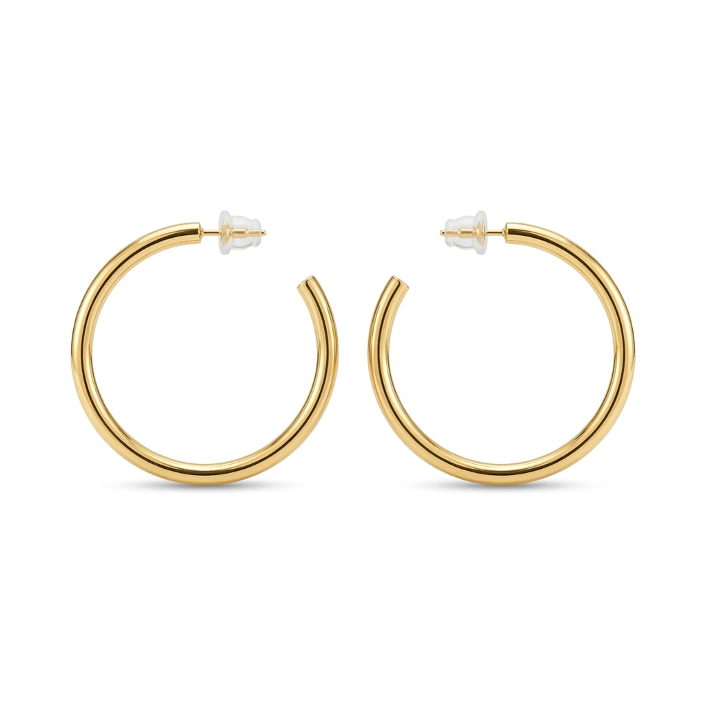Big bold golden hoops