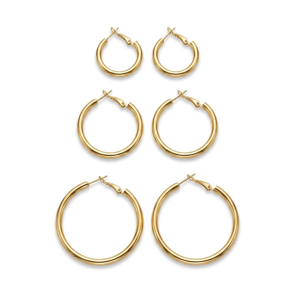 Everyday Golden hoop trip combo