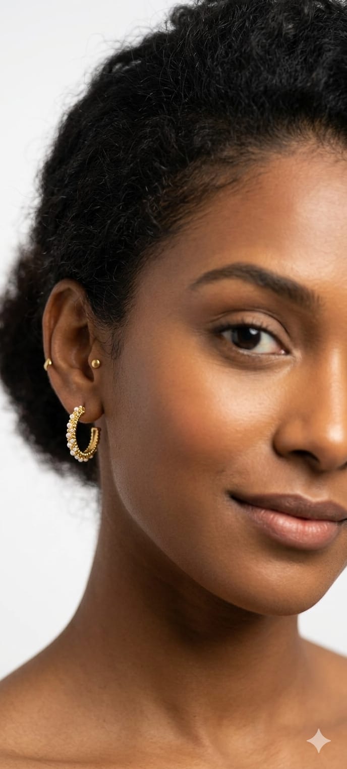 Pearl Dew Hoops