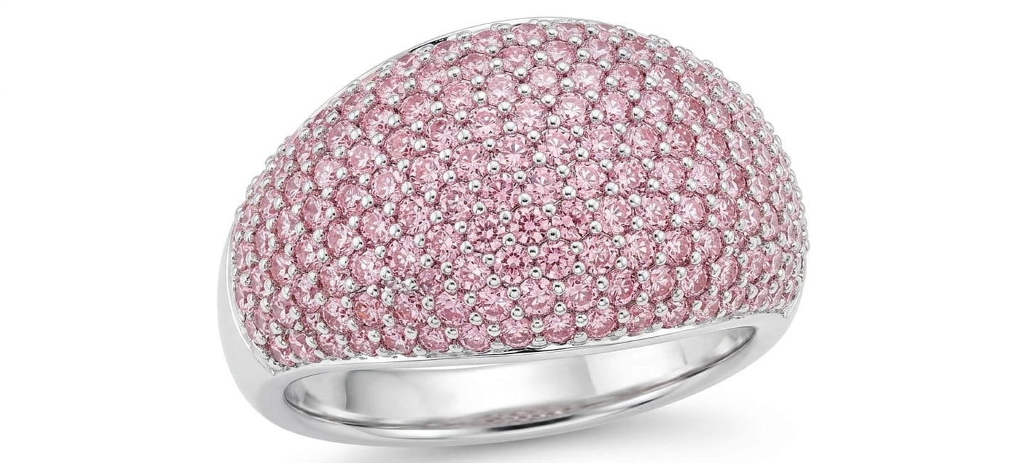 Blush Pavé Statement Ring