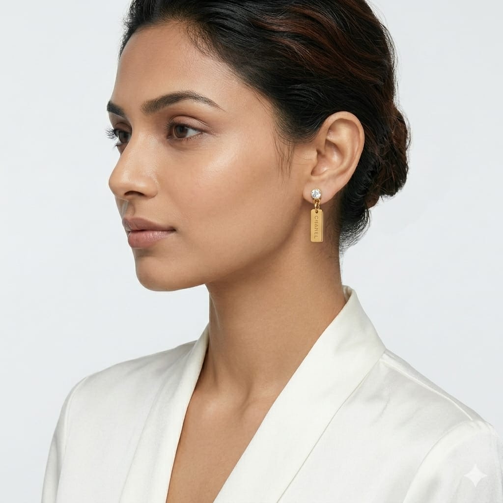 Solitaire Tag earrings