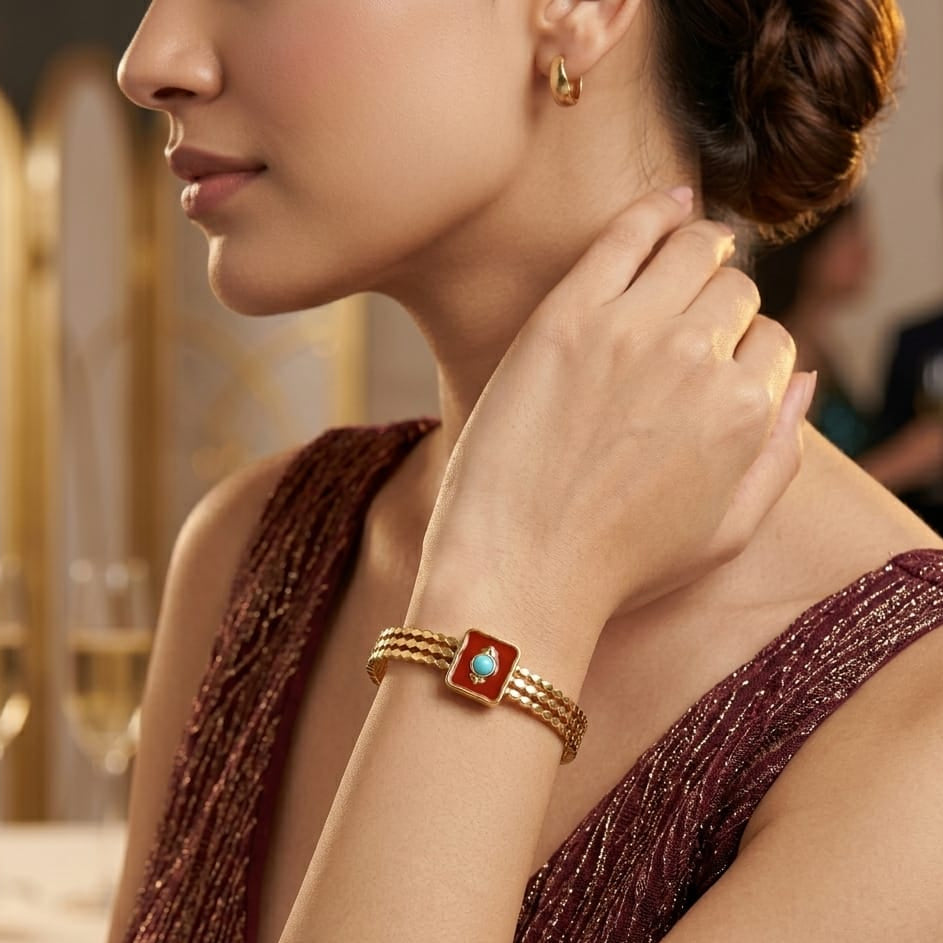 The Crimson Oasis bracelet
