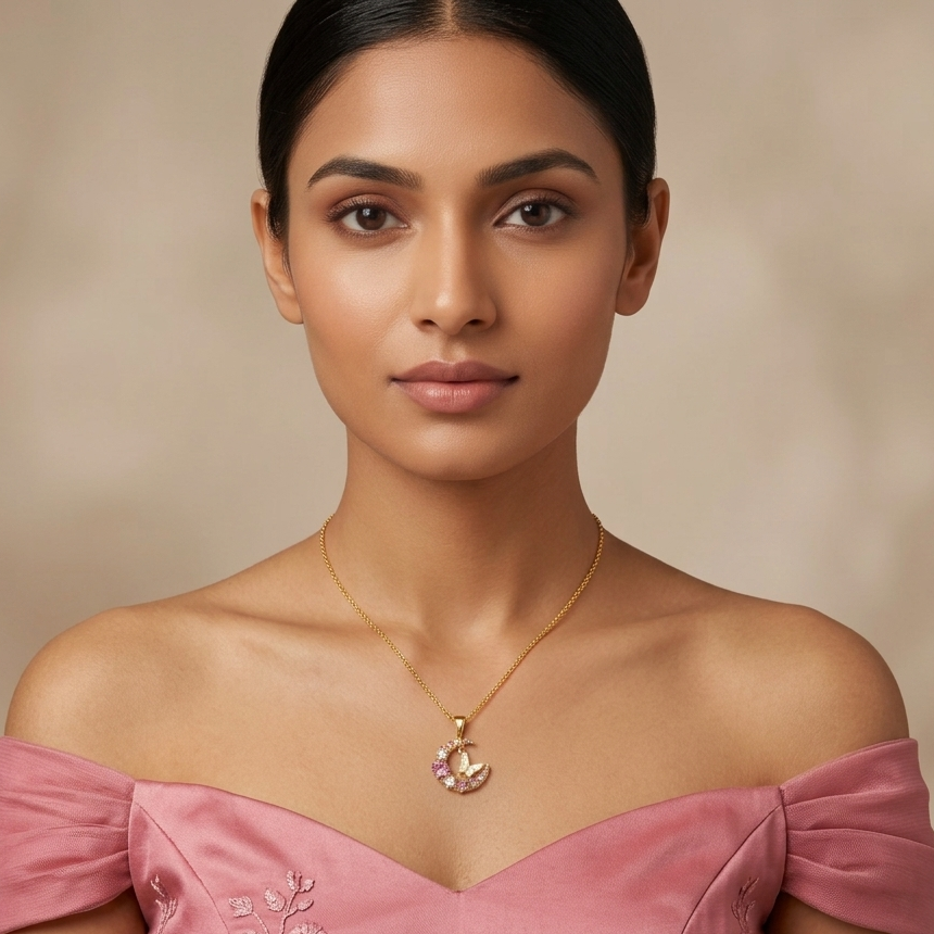 Pink Moon Pendant set