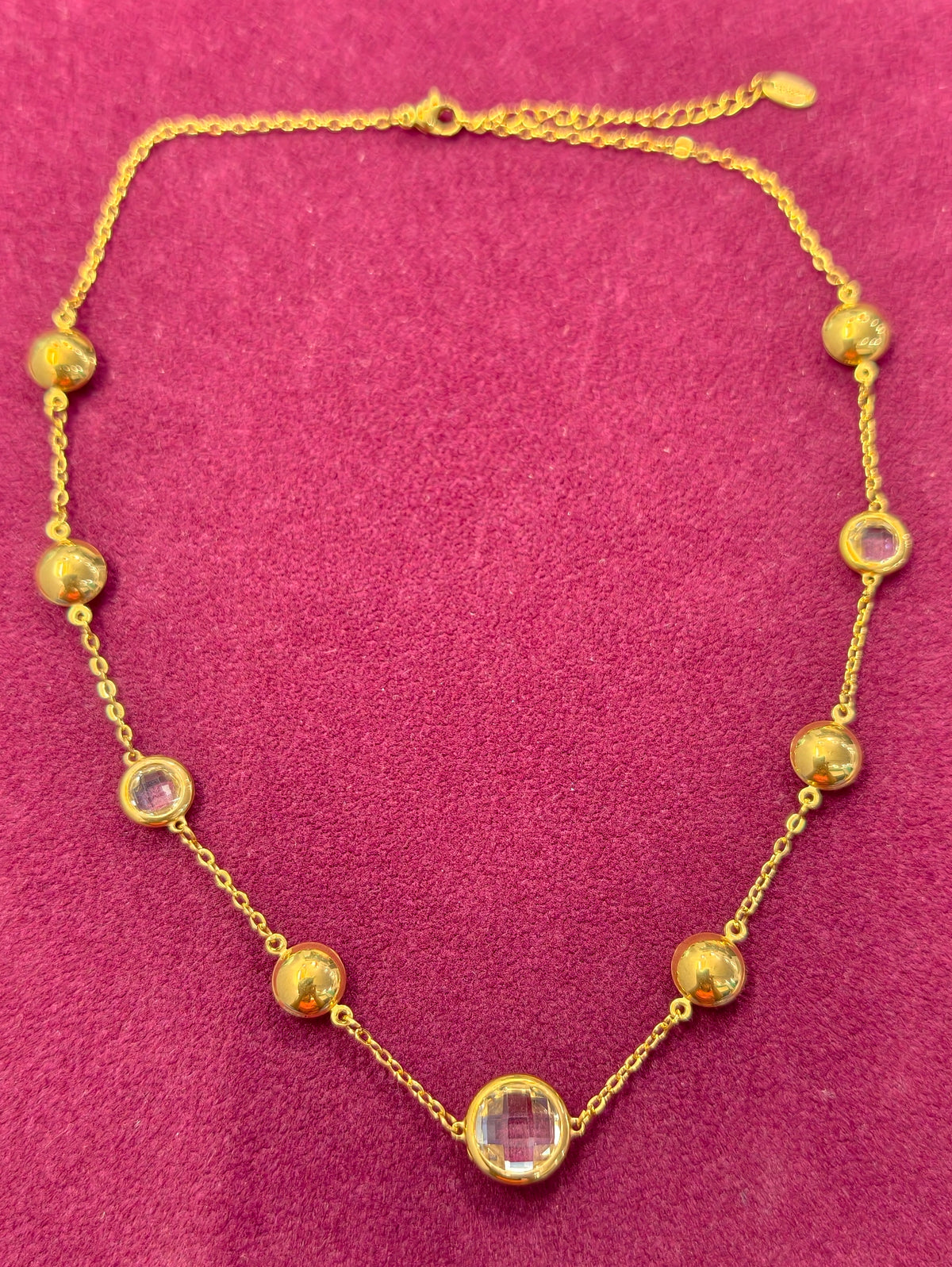 Nilanzia Celeste Crystal Bead Necklace