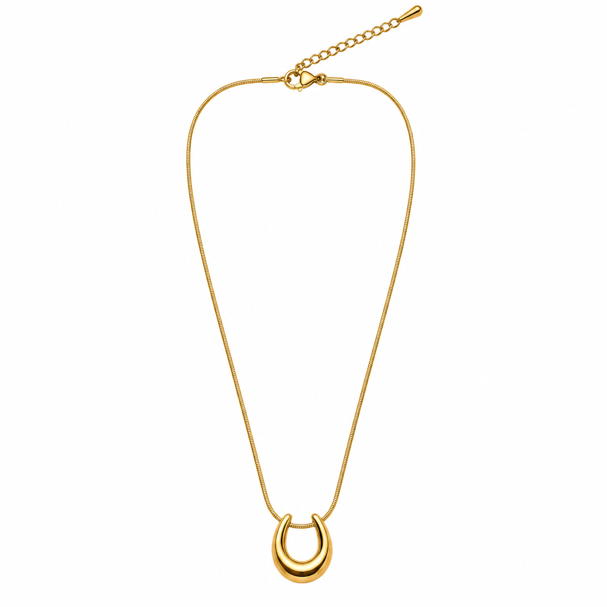 Nilanzia Fortune Horseshoe Pendant Necklace