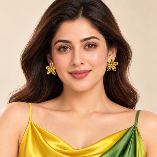 Nilanzia Jasmine Bloom Stud Earrings