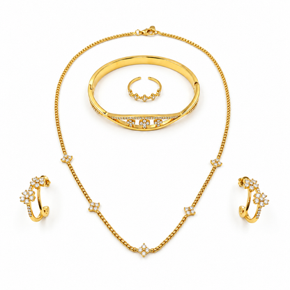 Nilanzia 4 piece Flora Diamond Set