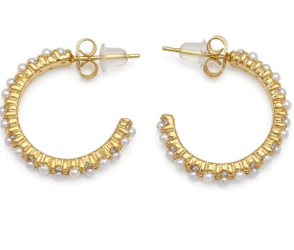 Pearl Dew Hoops