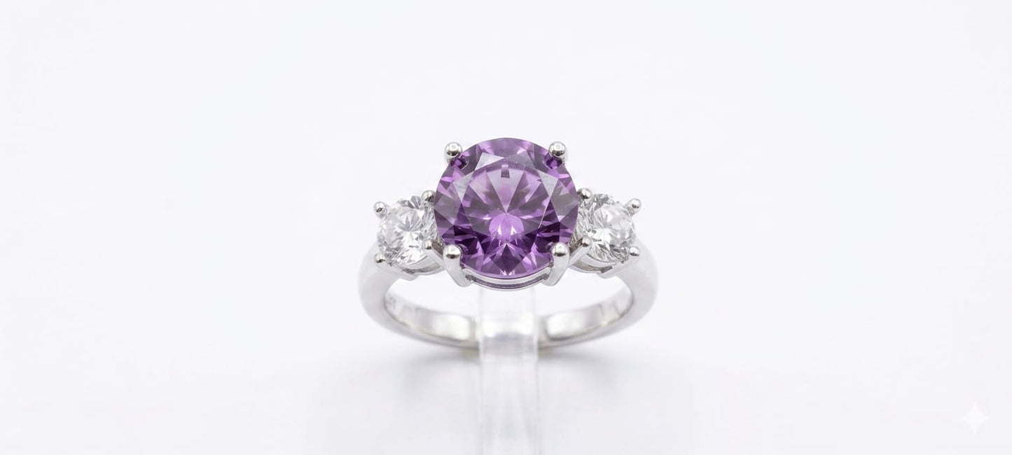 Amethyst Aura Ring