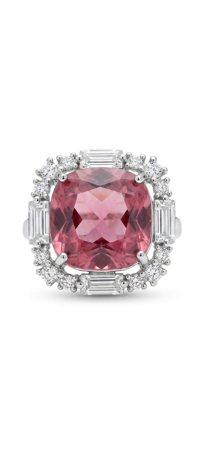 Cushion cut Rose ring