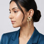 Golden Petal Cascade Earrings