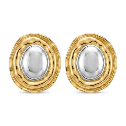 Two tone Gilded horizon ovals