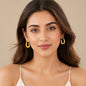 Gilded U shaped earrings