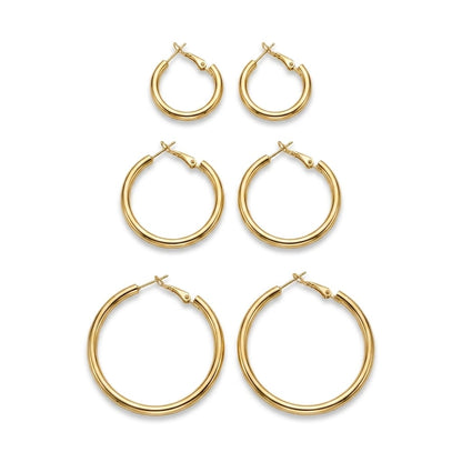 Everyday Golden hoop trip combo