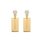 Solitaire Tag earrings