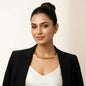 The Aurelia Ribbed Bar Necklace