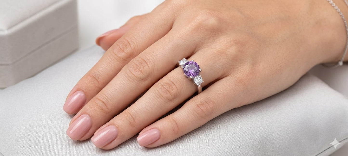 Amethyst Aura Ring