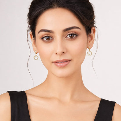 Nilanzia petal charm hoops