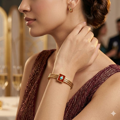 The Crimson Oasis bracelet