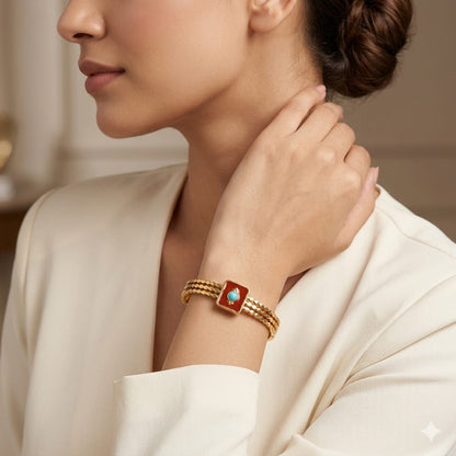 The Crimson Oasis bracelet
