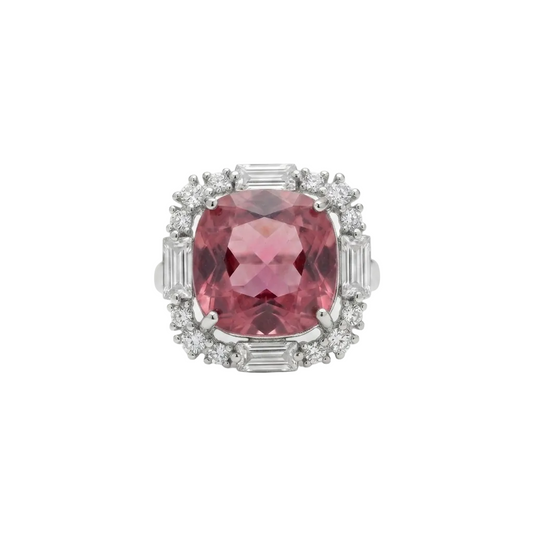 Cushion cut Rose ring
