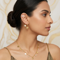 Nilanzia Golden Heart Tri Piercing Jewellery Set