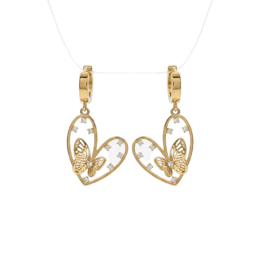 The Enchanted Butterfly Hoop Earrings