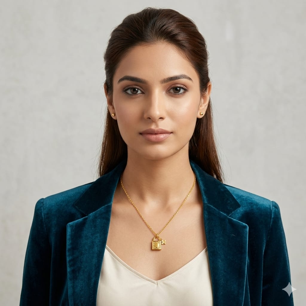 The Clover Lock Pendent Necklace