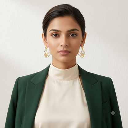The Enchanted Butterfly Hoop Earrings