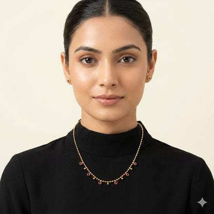 The Crimson Beads Necklace