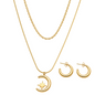 Moon Star Layered Necklace Set