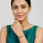 Scarlet Bloom Crystal Bracelet