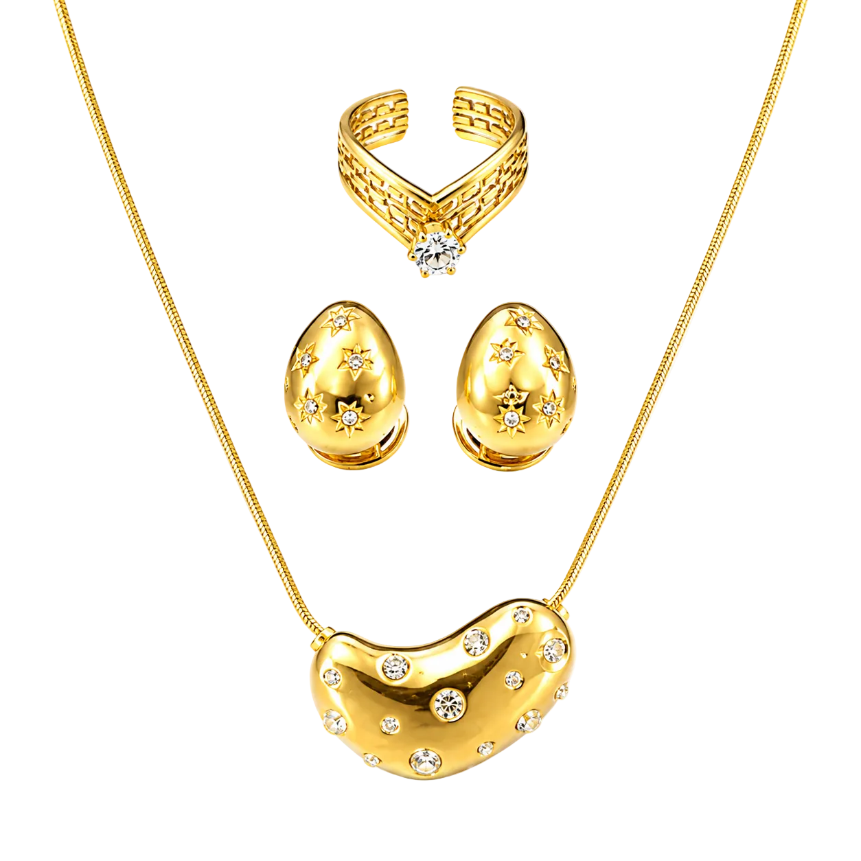 Celeste Golden Glow Jewellery set