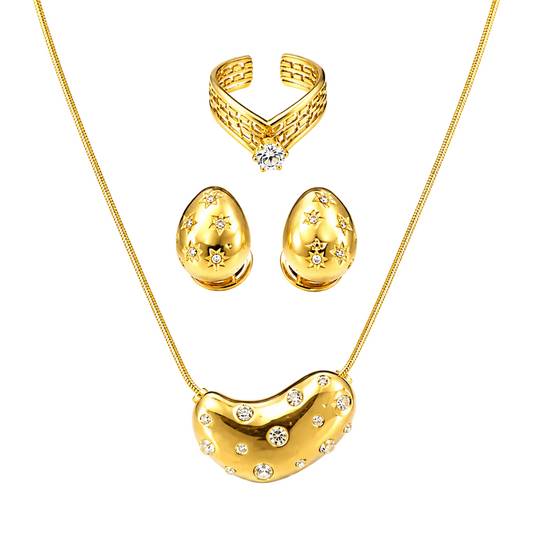Celeste Golden Glow Jewellery set