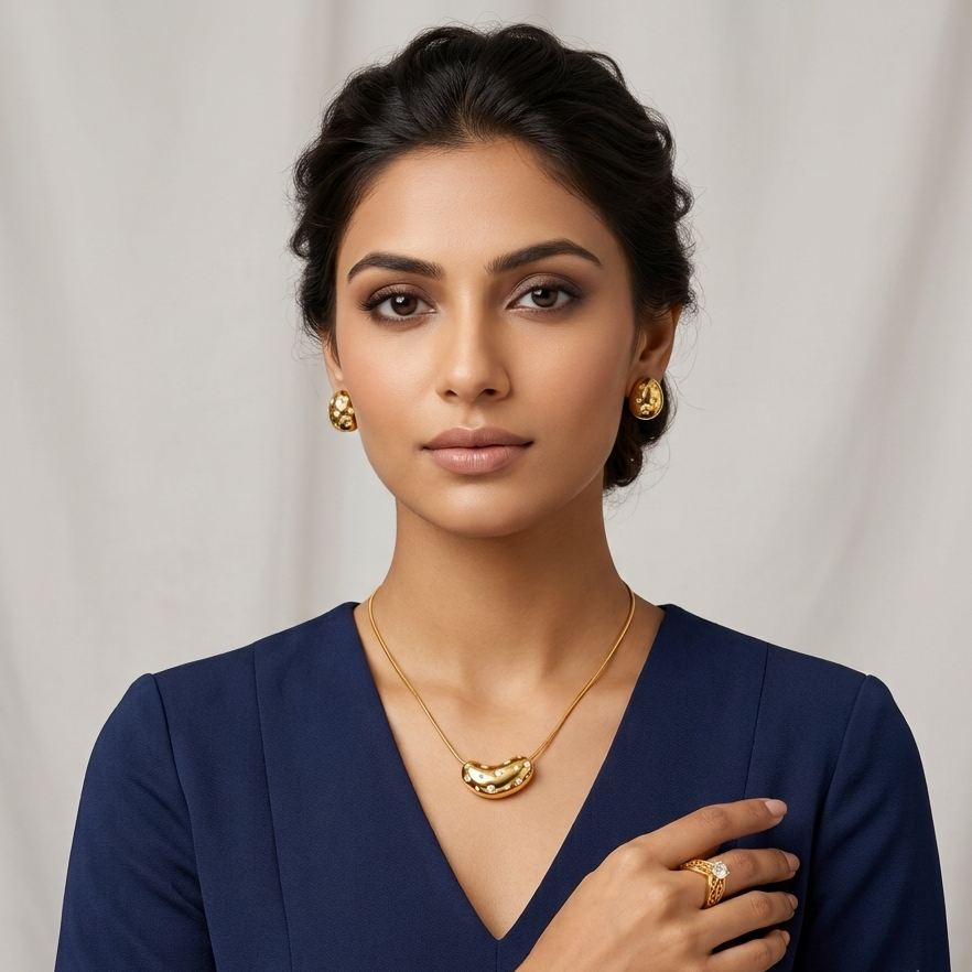 Celeste Golden Glow Jewellery set