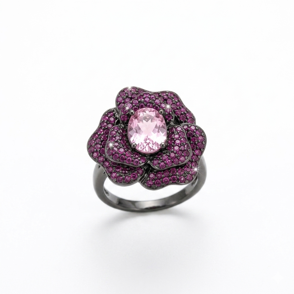 The Midnight Rose Ring