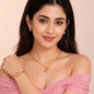 Rose Heart Charm Set