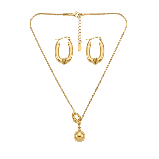 Aurelia Knot Pendant Set