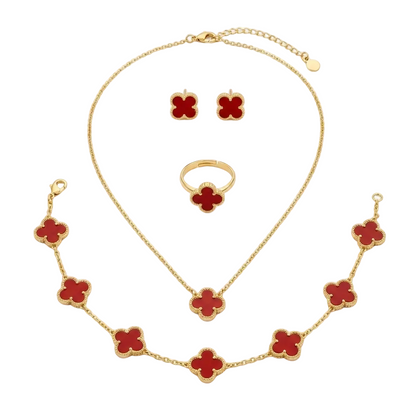 Crimson Clover Luxe Jewellery Set