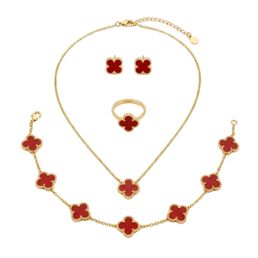 Crimson Clover Luxe Jewellery Set
