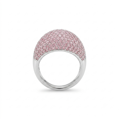 Blush Pavé Statement Ring