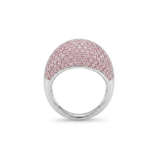 Blush Pavé Statement Ring