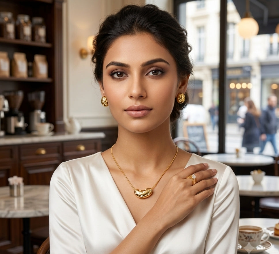 Celeste Golden Glow Jewellery set