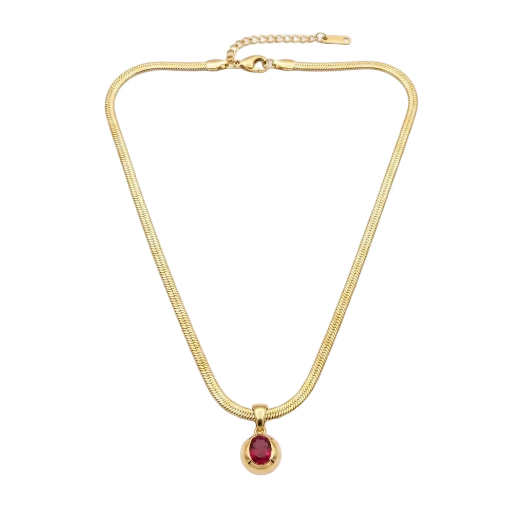 The scarlet drop necklace