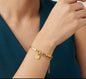 The golden cube chain bracelet