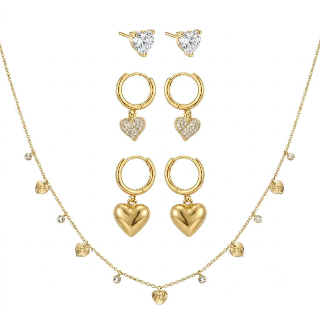 Eternal Heart Charm Set