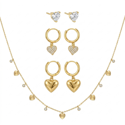 Eternal Heart Charm Set
