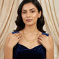 Nilanzia Gold Beaded Necklace